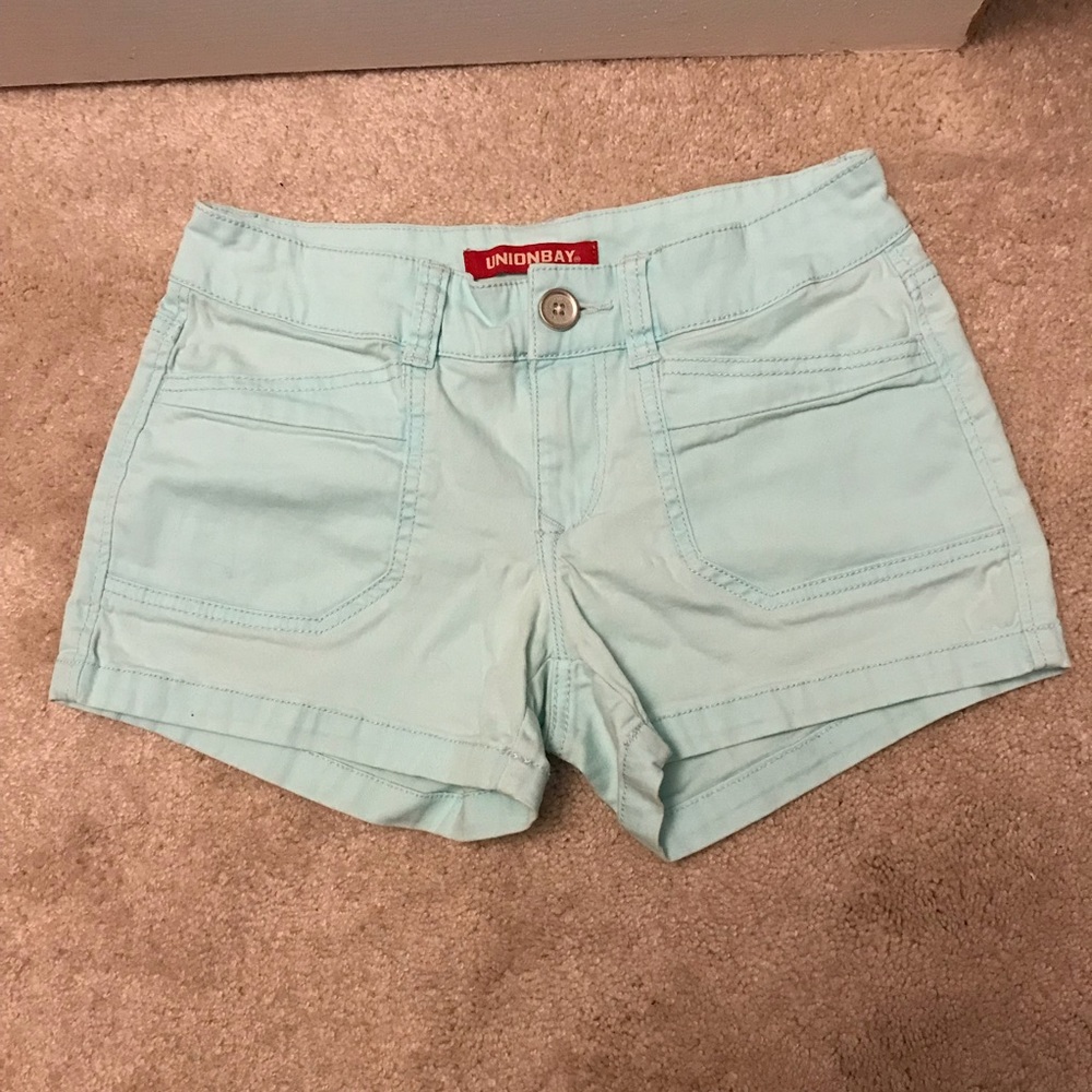 Baby blue shorts